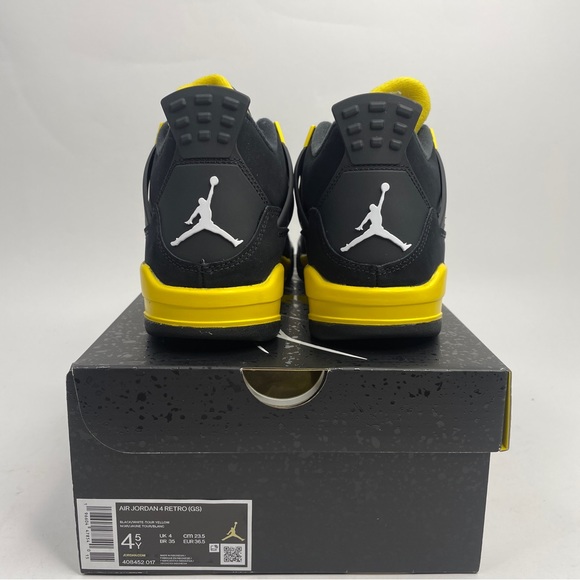 Nike Air Jordan 4 Retro GS “Thunder/Tour Yellow” 2023 - Picture 4 of 4